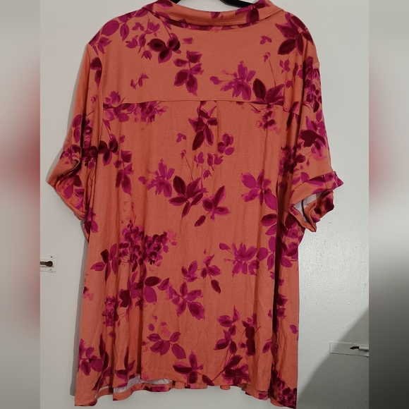 Isaac Mizrahi Live Floral Blouse Size 4X - Picture 2 of 7